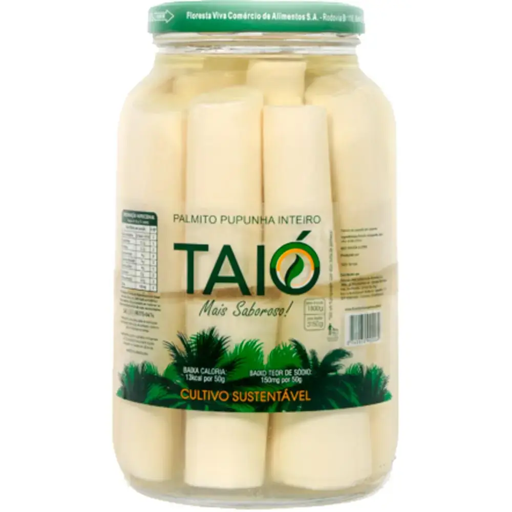 Palmito Pupunha Inteiro Taió 1,8Kg