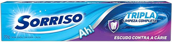 Creme Dental Sorriso Tripla Limpeza Completa 70g