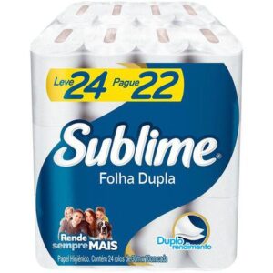 Papel Higiênico Folha Dupla Sublime Softys - 24 Rolos 30m