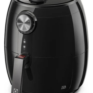 Air fryer Fritadeira Sem Óleo Elétrica Electrolux 4,5L Total Cesto Removível Com Timer 1400W EAF15 Efficient Por Rita Lobo Preta 110v