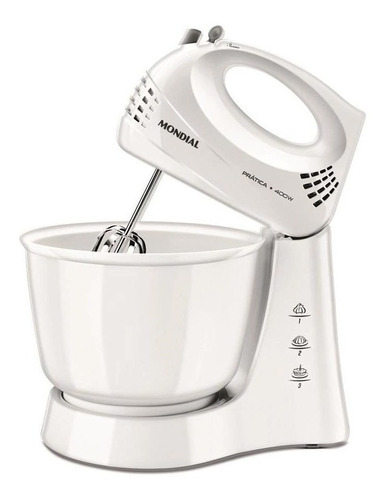 Batedeira Prática B-44-w 3,6 Litros 400w Branco Mondial Frequência 60