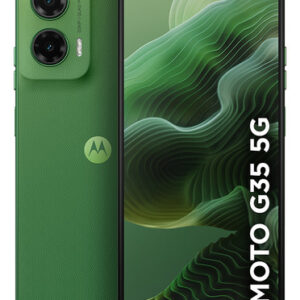 Smartphone Motorola Moto g35 5G - 128GB 12GB (4GB RAM+8GB Ram Boost) e Camera 50MP com AI NFC Tela 6.7" com Superbrilho - Verde - Vegan Leather