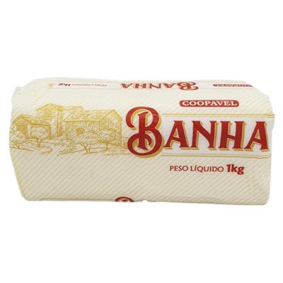 Banha Suína pacote 1kg - Coopavel