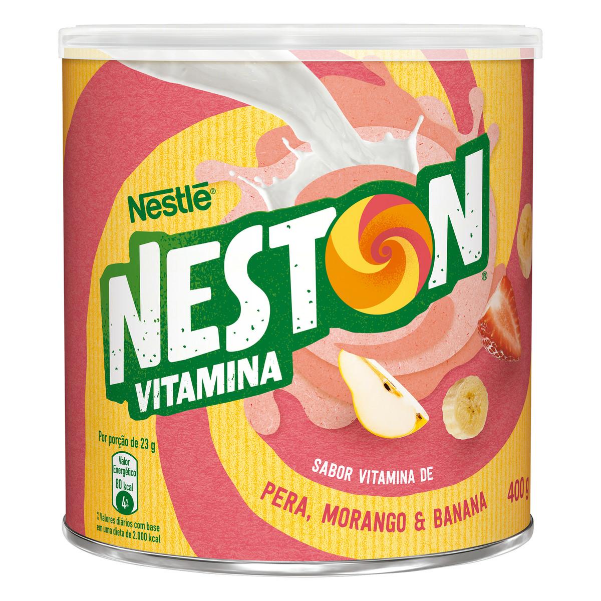Cereal Infantil sabor Morango banana e pera lata 400g - Nestlé/Neston