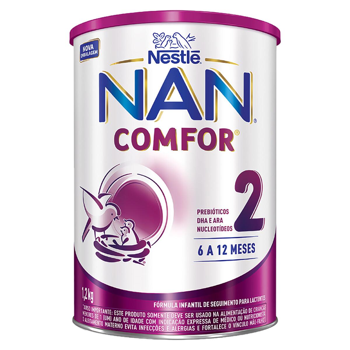 Fórmula Infantil de 6 a 12 meses lata 1,2kg - Nan/Comfor 2