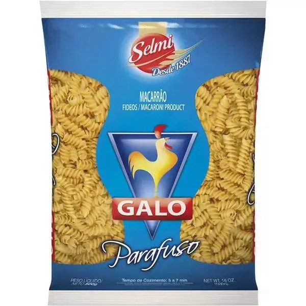 Macarrão Semolado Parafuso Galo 500g