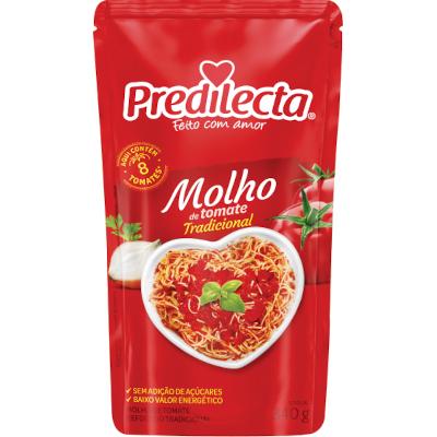 Molho de Tomate Tradicional sachê 300g - Predilecta