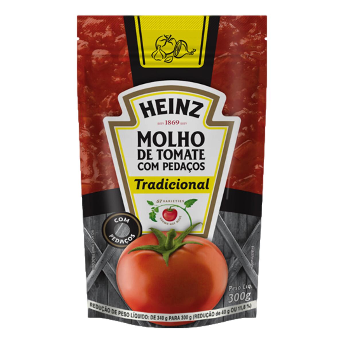 Molho de Tomate Tradicional sachê 300g - Heinz