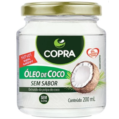 Óleo de coco sem sabor 200ml - Copra