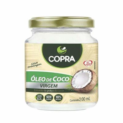 Óleo de coco virgem vidro 200ml - Copra
