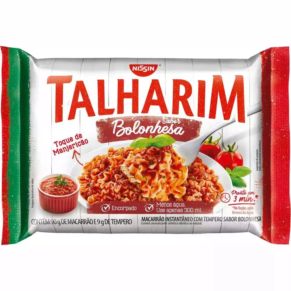 Macarrão Instantâneo Talharim Bolonhesa Nissin 99g