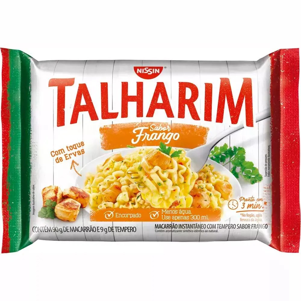 Macarrão Instantâneo Talharim Frango Nissin 99g