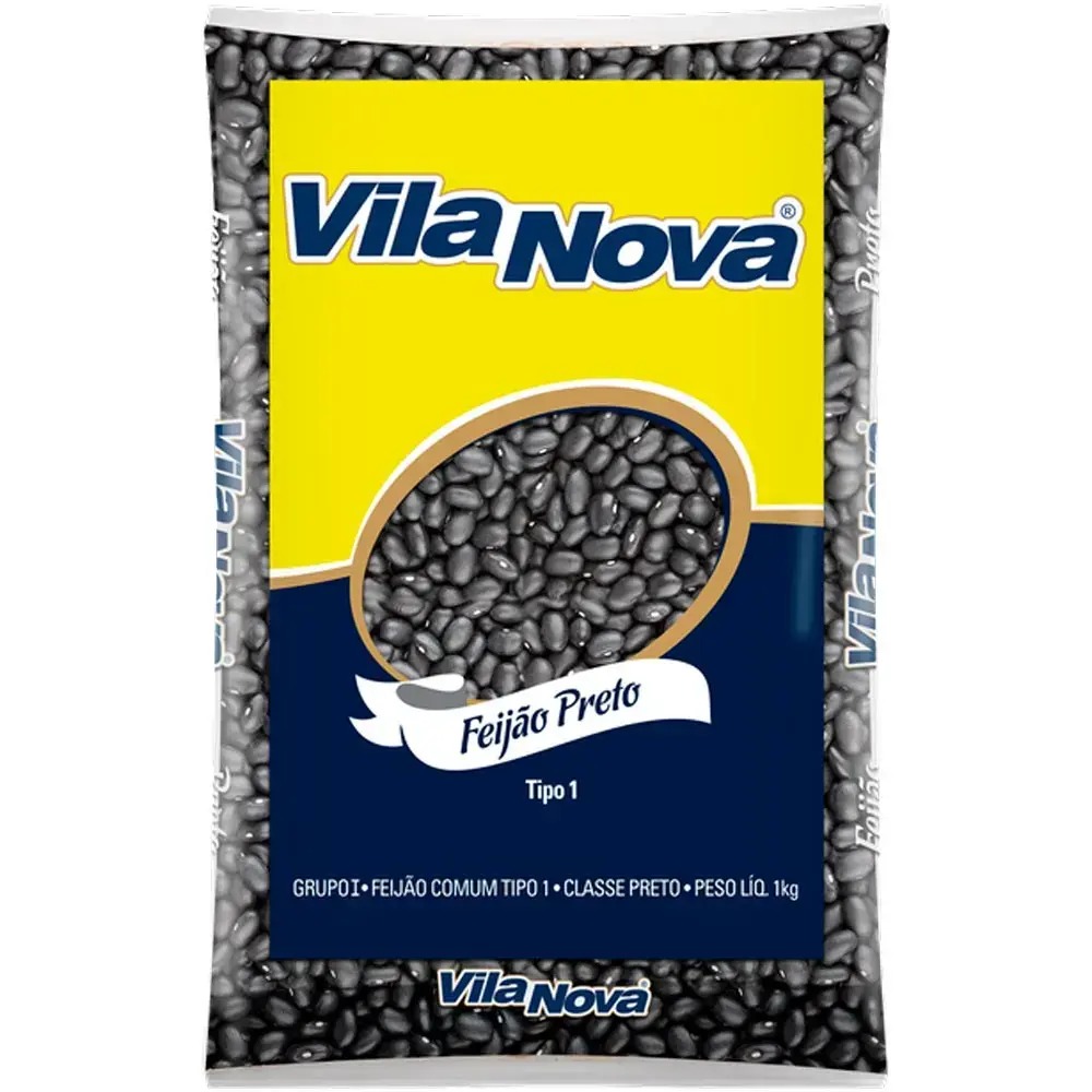 Feijão Preto Tipo 1 Vila Nova 1Kg